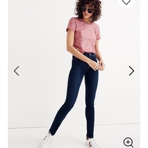 Madewell 9" Mid-Rise Skinny Jeans in Larkspur NWOT